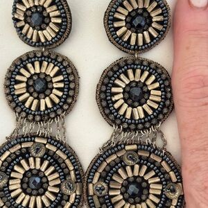 Gorgeous Beaded Drop Statement Earrings!